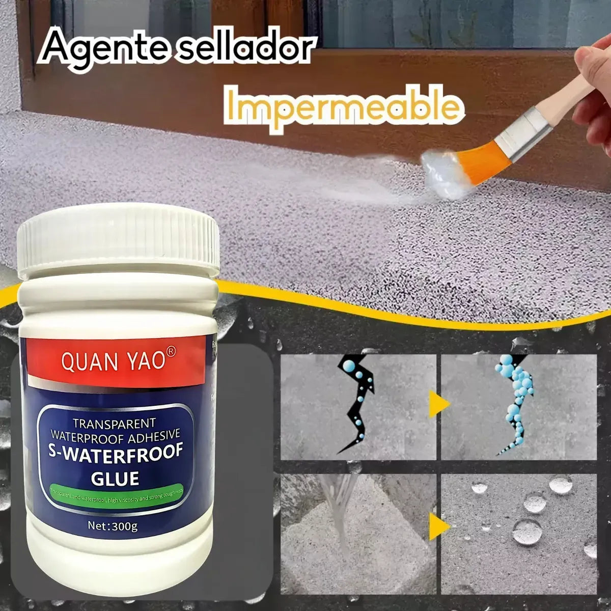MEGA OFERTA x3 SELLADOR IMPERMEABILIZANTE INVISIBLE 300g